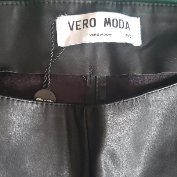 Faux leather moto pants - Picture 2 of 4